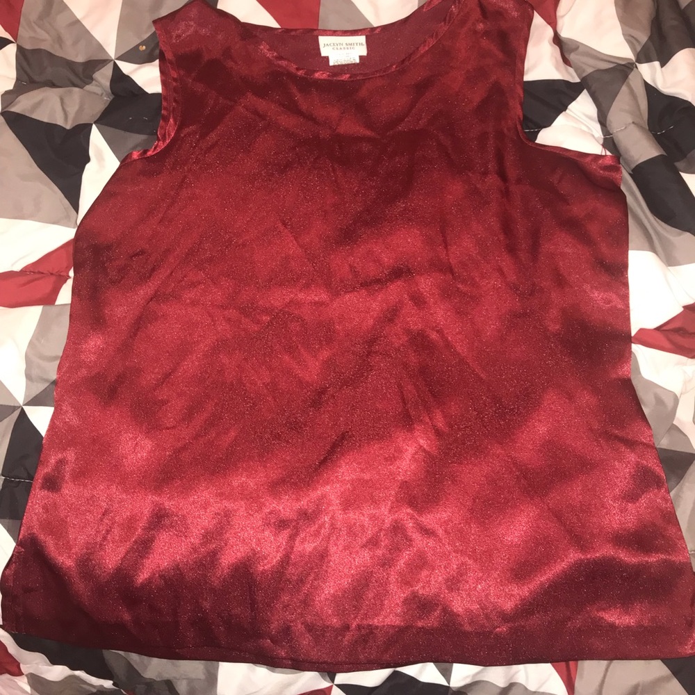 Red Silky Top